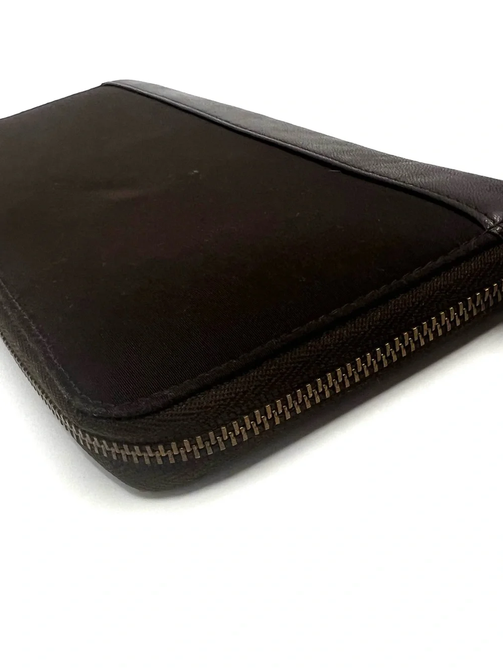 Ralph Lauren Brown Zip Around Accordion Wallet